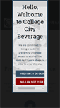 Mobile Screenshot of collegecitybeverage.com