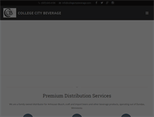 Tablet Screenshot of collegecitybeverage.com